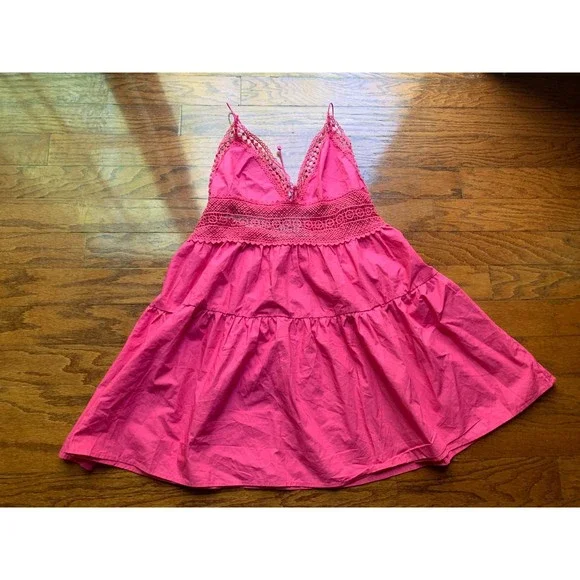 SHEIN | Dresses | Shein Hot Pink Short Flare Backless Dress Size Xl |  Poshmark